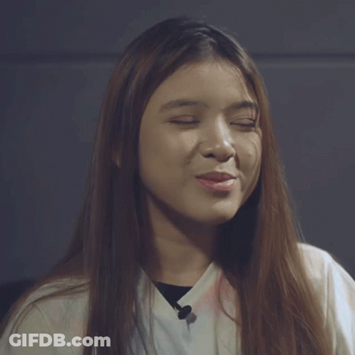 Woman Face Eyes Closed Mouth Open GIF
