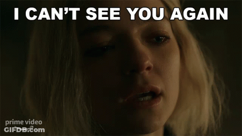 Woman Face I Can't See You Again GIF