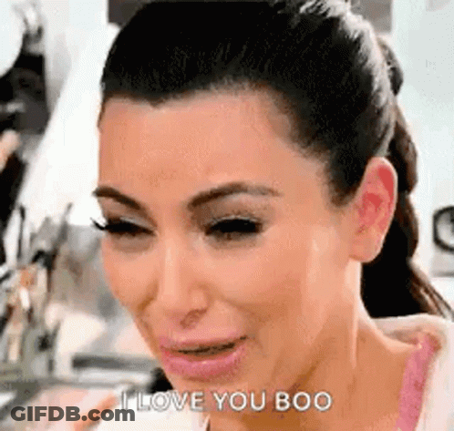 Woman Face I Love You Boo GIF