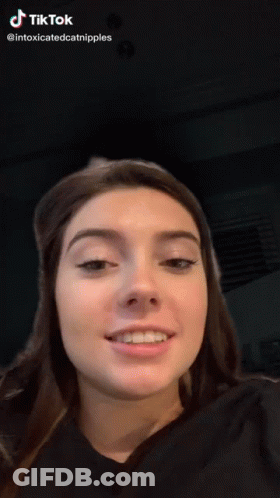 Woman Face In TikTok Video GIF