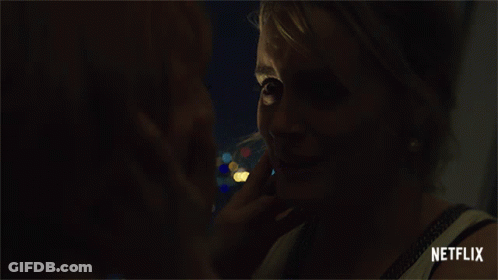 Woman Face Netflix Logo GIF