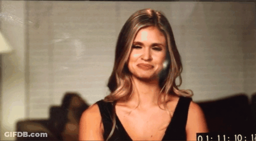 Woman Face On Screen With Numbers 01 11 10 12 GIF