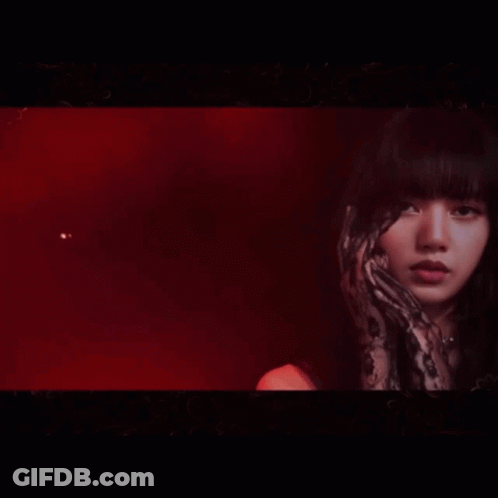 Woman Face Red Lights GIF