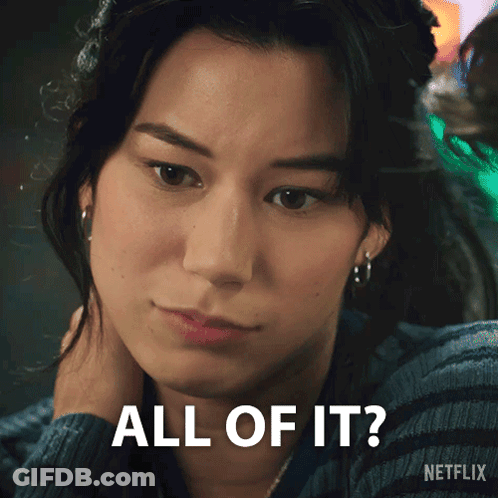 Woman Face Saying All Of It GIF