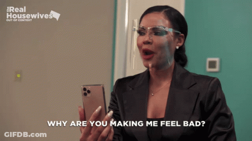 Woman Face Shield Why Are You Making Me Feel Bad GIF