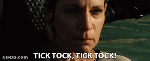 Woman Face Tick Tock Tick Tock GIF