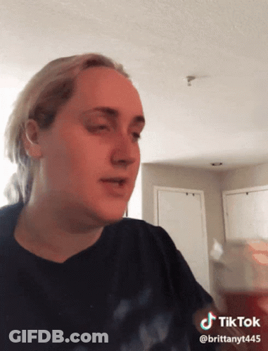 Woman Face Visible In TikTok Video GIF