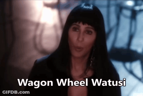 Woman Face Wagon Wheel Watusi GIF