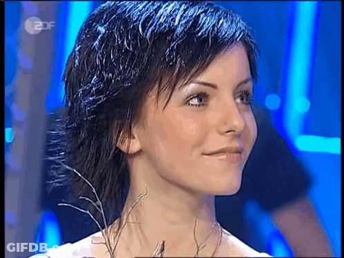 Woman Face With 2Df Written GIF