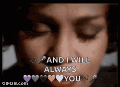 Woman Face With And I Will Always You GIF