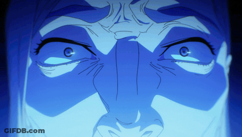 Woman Face With Blue Eyes GIF