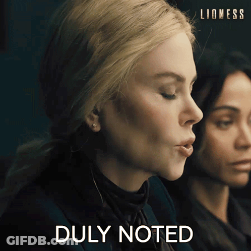 Woman Face With Duly Noted GIF