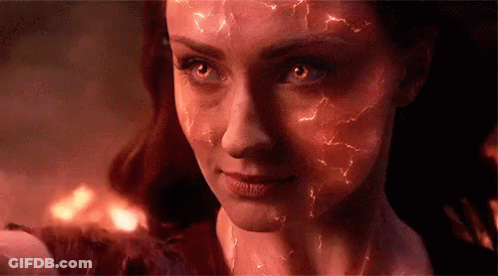 Woman Face With Lightning Bolts GIF