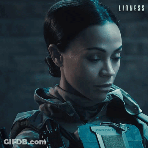 Woman Face With Lioness GIF