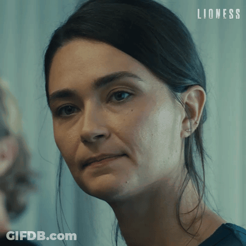 Woman Face With Lioness GIF