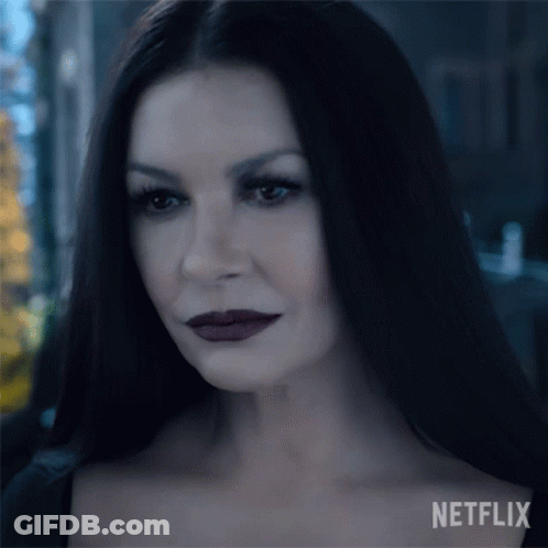 Woman Face With Netflix Logo GIF
