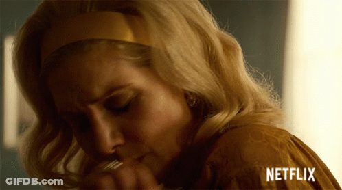 Woman Face With Netflix Logo GIF