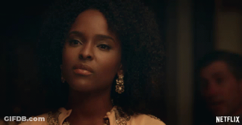 Woman Face With Netflix Logo GIF