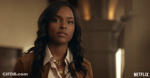 Woman Face With Netflix Logo GIF