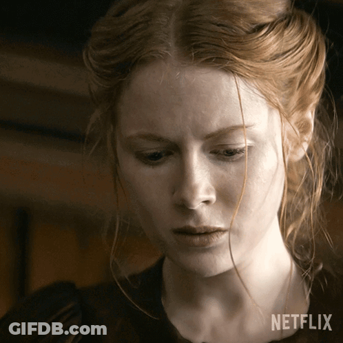 Woman Face With Netflix Logo GIF