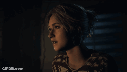 Woman Face With Shadow GIF