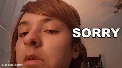 Woman Face With Sorry GIF