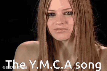 Woman Face With The Y.M.C.A. Song GIF
