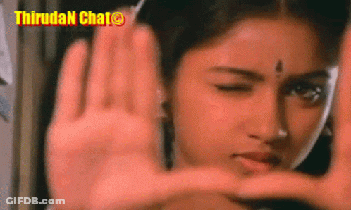 Woman Face With Thiruda Chat GIF