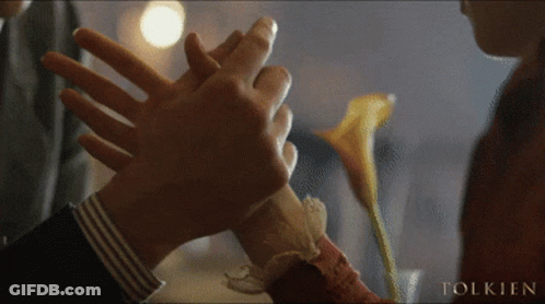 Woman Face With Tolkien Text GIF