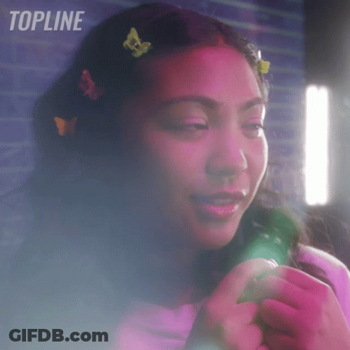 Woman Face With Topline Background GIF