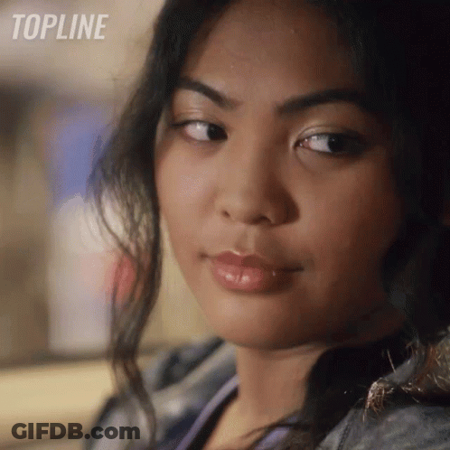 Woman Face With Topline Bottom Right GIF