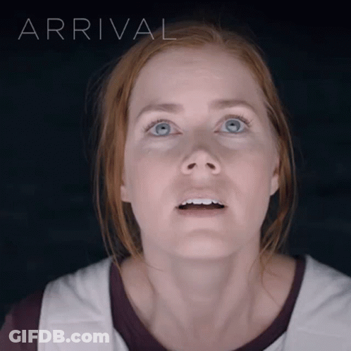 Woman Face With Word Arrival GIF