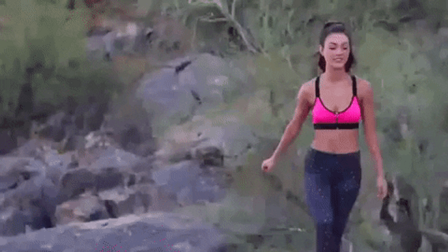Woman Fantastic Cartwheel GIF