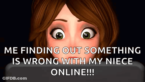 Woman Finding Out Something Wrong With Niece Online GIF