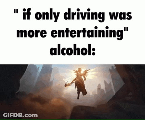 Woman Flying If Only Driving Was More Entertaining Alcohol GIF
