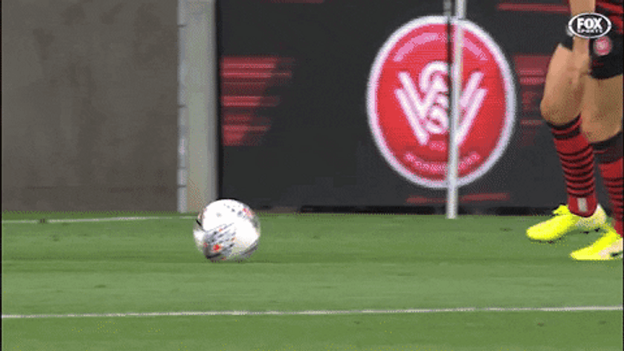 Woman Football Athlete Warming Up Her Feet GIF