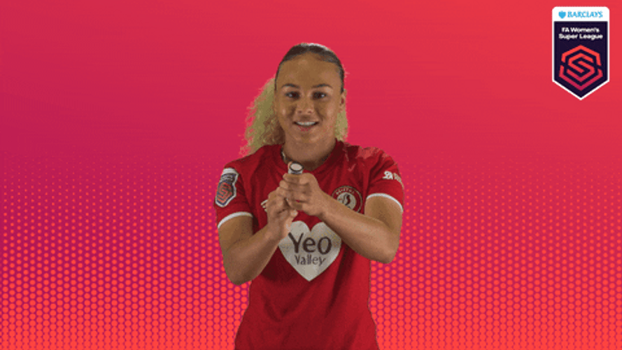 Woman Footballer Celebrate With Party Popper GIF