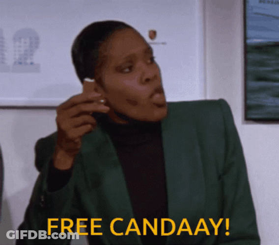 Woman Free Candy GIF