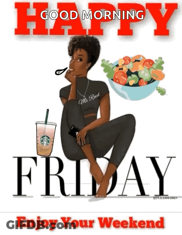 Woman Fruit Vegetables Good Morning Friday Enjoy Wee GIF