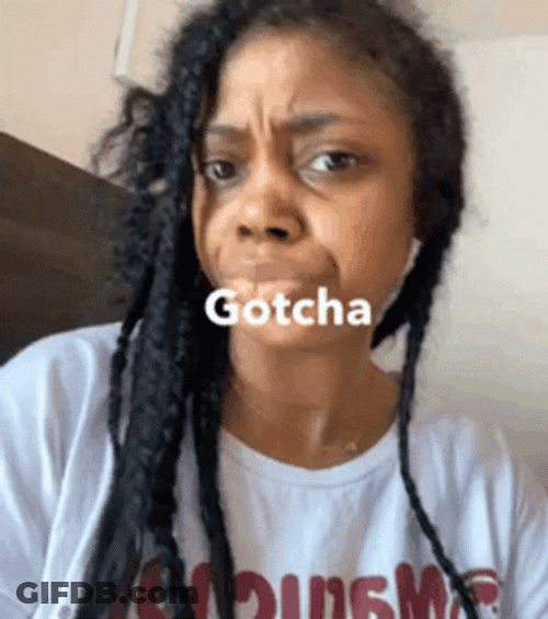 Woman Funny Face Nodding Gotcha GIF