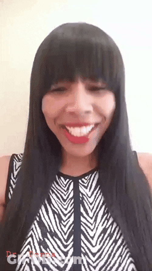 Woman Funny Faces Reaction GIF