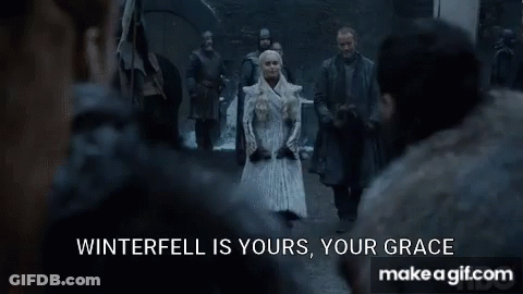 Woman Fur Coat Saying Winterfell Is Yours Your Grace GIF