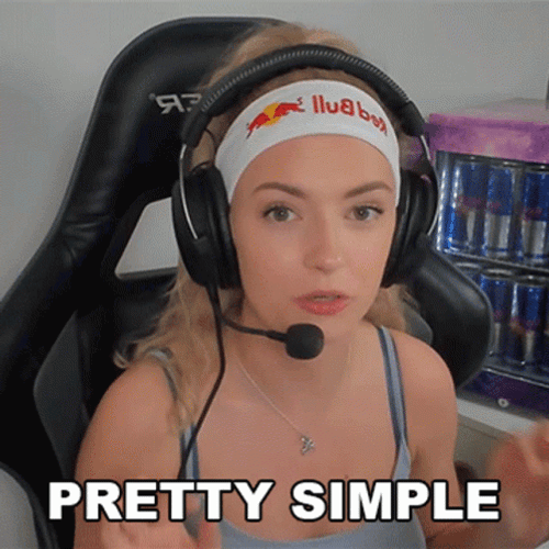 Woman Gamer Vlogger Pretty Simple GIF