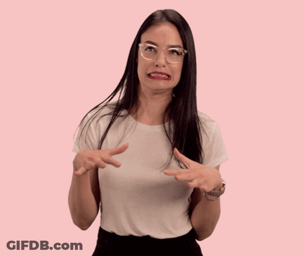 Woman Gesturing Not Sure GIF