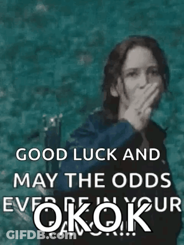 Woman Giving Middle Finger Good Luck May The Odds Ever Be In Your Favor GIF