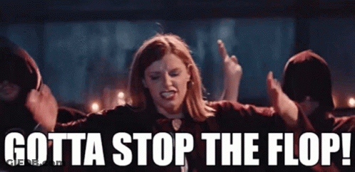Woman Giving Middle Finger Gotta Stop The Flop GIF