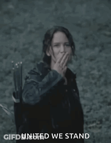 Woman Giving Middle Finger United We Stand GIF