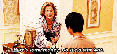 Woman Giving Money To Young Man GIF