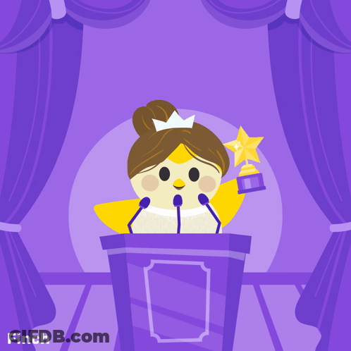Woman Giving Speech Saying And The Award GIF