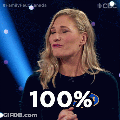 Woman Giving Thumbs Up 100 Percent GIF